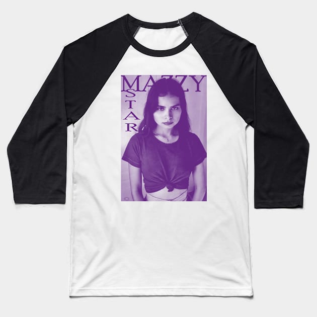 Mazzy Star Purple Baseball T-Shirt by Twrinkle